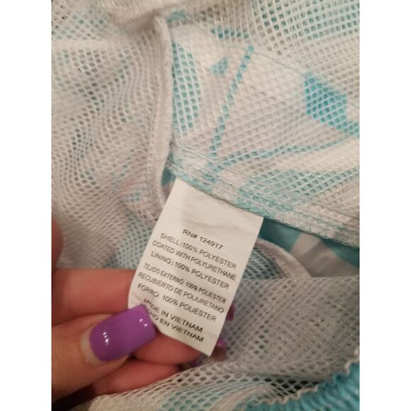 Trunks surf & Swim Co. Mens Turquoise Floral Swim Trunks Size XL - Picture 6 of 8